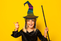 Chapeaux en carte à gratter - 6 pièces - Kits créatifs Halloween - 10doigts.fr