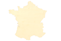 Carte de France en bois - Supports plats - 10doigts.fr