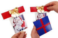 Cartes de voeux cadeaux - 6 cartes - Cartes et Papiers de Noël - 10doigts.fr