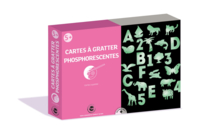 Coffret cartes à gratter Phosphorescentes - Coffret Coloriage et Dessin - 10doigts.fr