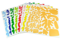 Formes abstraites en carte forte colorée - 930 formes - Kits créatifs en Papier - 10doigts.fr