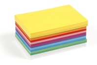Cartes multicolores, 10.5 x 14.8 cm - 120 feuilles - Papiers colorés - 10doigts.fr