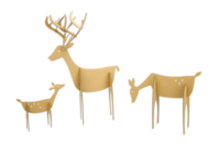 Cerfs à monter en carton - 3 tailles assorties - Animaux en carton - 10doigts.fr