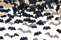 Mini chauves-souris à coller - 400 pièces - Accessoires d'Halloween - 10doigts.fr