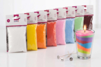 cire bougie sable coloré - Cires Bougies - 10doigts.fr