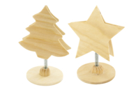 Marque-place en bois Noël - Socles à poser - 10doigts.fr