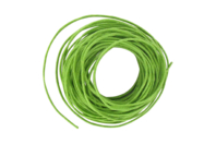 Cordon (5 mètres - ø 1 mm) en coton ciré vert - Cordons en cuir et coton ciré - 10doigts.fr