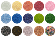 Perles de rocaille transparentes et lumineuses - 9000 perles - Perles Rocaille - 10doigts.fr