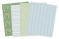 Grands coupons de tissu "Géométrique" - Set de 4 - Coupons de tissus - 10doigts.fr
