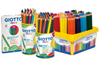 Crayons de couleur GIOTTO Méga - Taille maxi - Crayons de couleur - 10doigts.fr