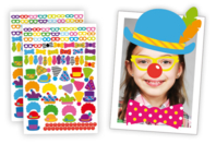 Crazy Stickers "Déguise-toi en clown" - 208 pcs - Stickers Fantaisies - 10doigts.fr