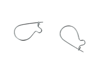 Crochets d'oreille argentés - Lot de 10 - Boucles et pendentifs d'oreilles - 10doigts.fr