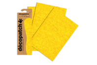Papier Décopatch craquelures jaunes - 3 feuilles 587 - Papiers Décopatch - 10doigts.fr