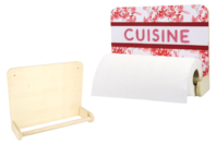 Dérouleur essuie-tout en bois - Objets bois pour la cuisine - 10doigts.fr