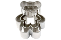 Emporte-pièces ourson - 3 tailles (largeur : 3.5 cm-2.5 cm-1.5 cm) - Emporte-pièces créatifs pour enfants - 10doigts.fr
