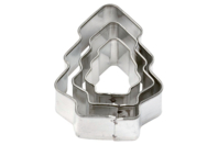 Emporte-pièces sapin - 3 tailles (hauteur : 4 cm-2.5 cm-1.5 cm) - Emporte-pièces créatifs pour enfants - 10doigts.fr