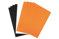 Feuilles de papier couleurs assorties - 10 feuilles - Papiers d'Halloween - 10doigts.fr