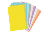 Feutrines couleurs pastel assorties - Set de 10 - Décorations Licorne et Arc-en-ciel - 10doigts.fr