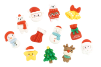 Figurines de Noël en résine - Petites décorations de Noël - 10doigts.fr