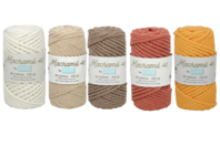 Bobine De Ficelle En Coton Macramé Everlasto – 50 M, 4 Mm, Couleur Orange, Pour DIY, Emballage, Décoration