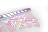 Film plastique transparent iridescent - Papiers Cadeaux - 10doigts.fr