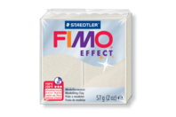 FIMO Effect Métallisé - Blanc (08) - Pâtes Fimo Effect - 10doigts.fr