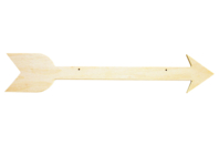 Flèche en bois à suspendre - 40 cm - Plaques en bois - 10doigts.fr