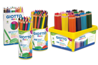 Crayons de couleur GIOTTO Méga - Taille maxi - Crayons de couleur - 10doigts.fr