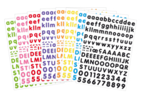 Gommettes alphabet coloré - Gommettes Alphabet, messages - 10doigts.fr