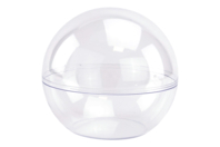 Grande boule en plastique transparent à poser  - Boule à neige, Cloche - 10doigts.fr