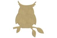 Hibou en bois à décorer - Animaux en bois - 10doigts.fr