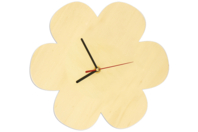 Horloge fleur en bois - Horloges en bois - 10doigts.fr