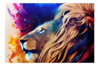 Kit diamond painting, Lion, 50 x 40 cm - Kit Diamond Painting - 10doigts.fr