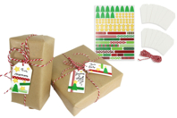 Kit "Fabrication d'étiquettes de Noël" - 12 étiquettes - Marque-place - 10doigts.fr