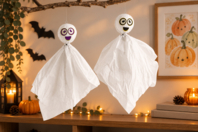 kit fantôme halloween - Kits créatifs Halloween - 10doigts.fr