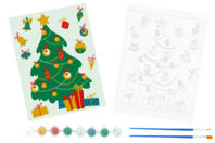 Kit peinture au numéro Noël matériel - Idées Cadeaux DIY Noël - 10doigts.fr