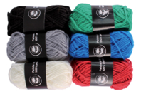 Pelotes de fil à tricoter, couleurs classiques - Set de 6 - Tricot, Laine - 10doigts.fr