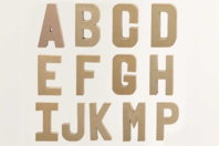 lettres decopatch papier mâché - Lettres en carton - 10doigts.fr