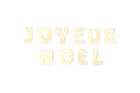 Lettres "Joyeux Noël" bois  - Lettres en bois - 10doigts.fr