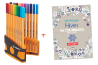 livre coloriage art thérapie stabilo - Feutres pointes fines - 10doigts.fr