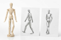 Mannequin articulé en bois, 30 cm - Accessoires de dessin Beaux-Arts - 10doigts.fr