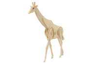 Girafe 3D en bois naturel à monter - Maquettes en bois - 10doigts.fr