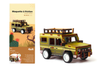 Maquette véhicule à friction JEEP 4 x 4 - Maquettes en bois - 10doigts.fr