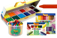 Maxi crayons cire ultra résistants - Crayons cire - 10doigts.fr