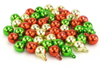 Mini boules de Noël - 50 pièces - Grelots et clochettes - 10doigts.fr