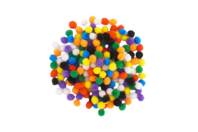 Mini-pompons couleurs vives - 200 pcs - Pompons - 10doigts.fr