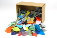 Mosaïques multicolores en verre poli - 2 kg - Mosaïques verre - 10doigts.fr