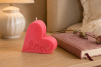 Moule pour bougie - Cœur "LOVE"  - Moules pour bougies - Bougie - 10doigts.fr