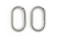 mousquetons ovales argentés - Clips et mousquetons : les finitions pour vos accessoires DIY - 10doigts.fr