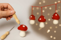 outil laine cardée aiguilles et manche en bois - Feutrage - Arts plastiques - 10doigts.fr